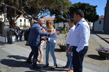 Visita del senador socialista Ramón Morales a Telde (Foto TA)